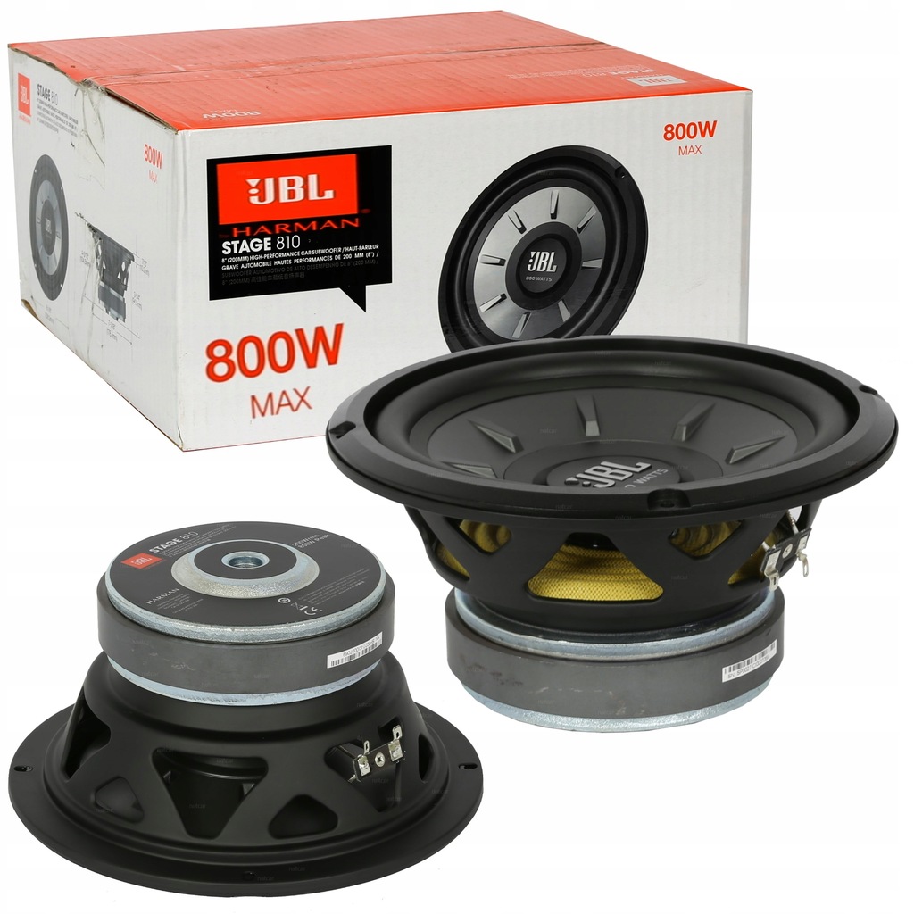 JBL STAGE 810 GŁOŚNIK BASOWY SUBWOOFER 200mm 20cm 7718582837