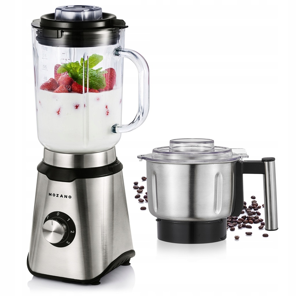BLENDER KIELICHOWY 1400W MŁYNEK STALOWY OUTLET 12992907585
