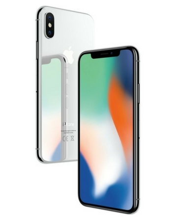 Srebrny iPhone X, 256 GB