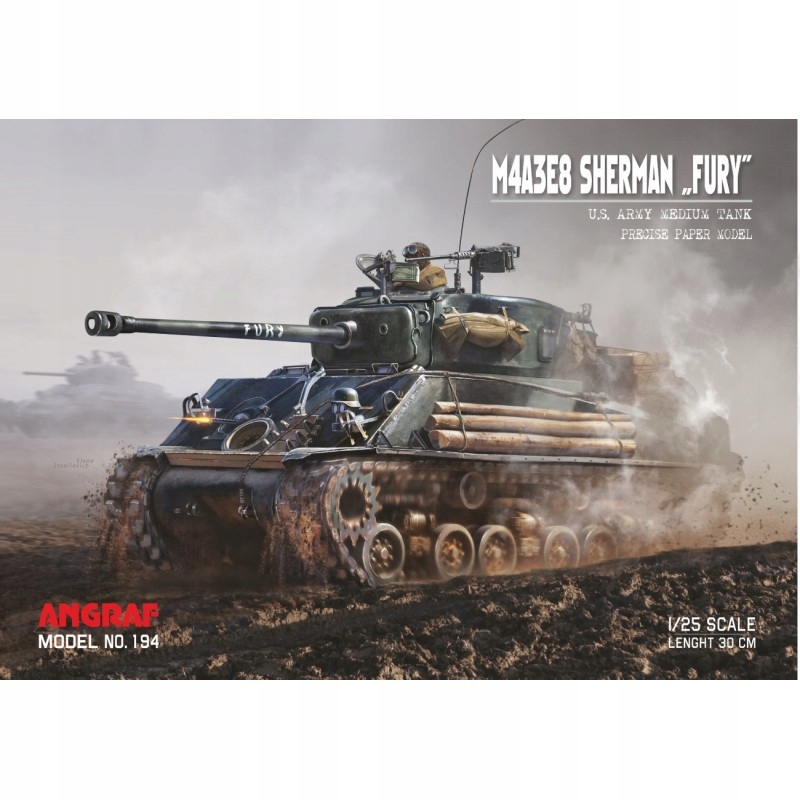M4A3E8 Sherman "FURY", Angraf Model 1:25 W
