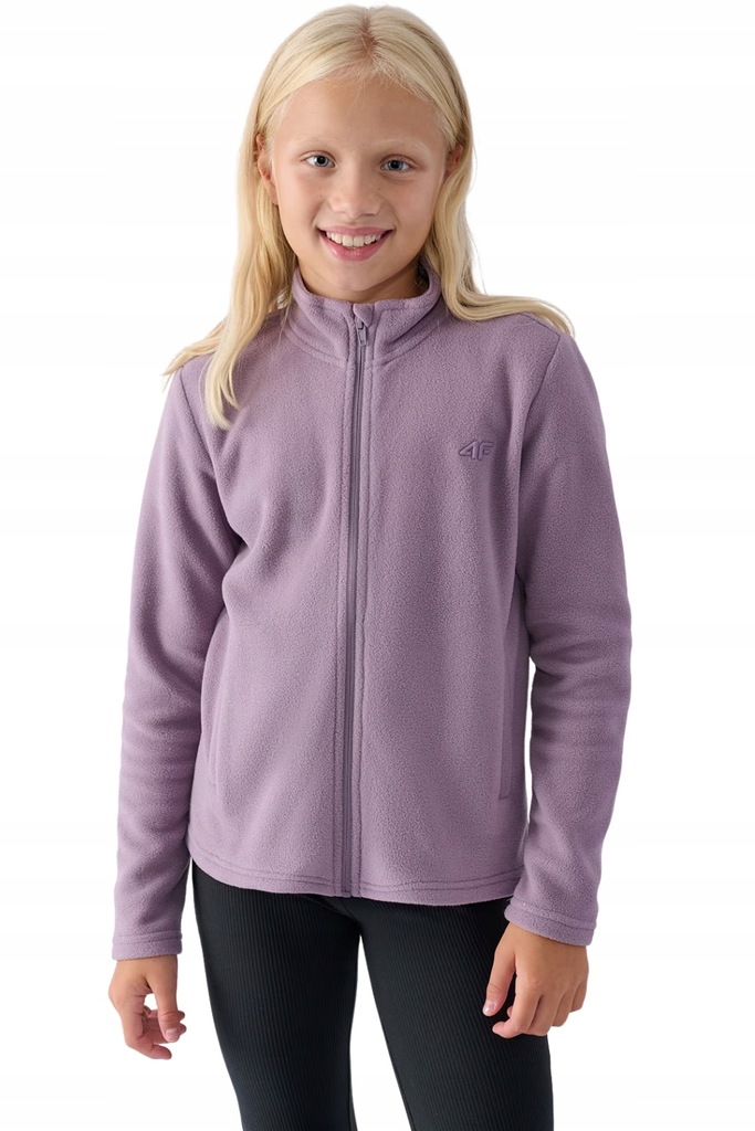 Bluza polar slim ze stójką 4F dziewczęca rozpinana ciepła r. 164