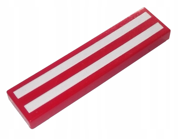 LEGO TILE 1x4 PASKI BIAŁE 2431p51 6345