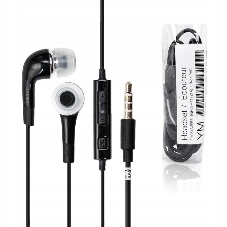 Słuchawki Samsung GH59-11721A YM - 3,5mm - Czarne