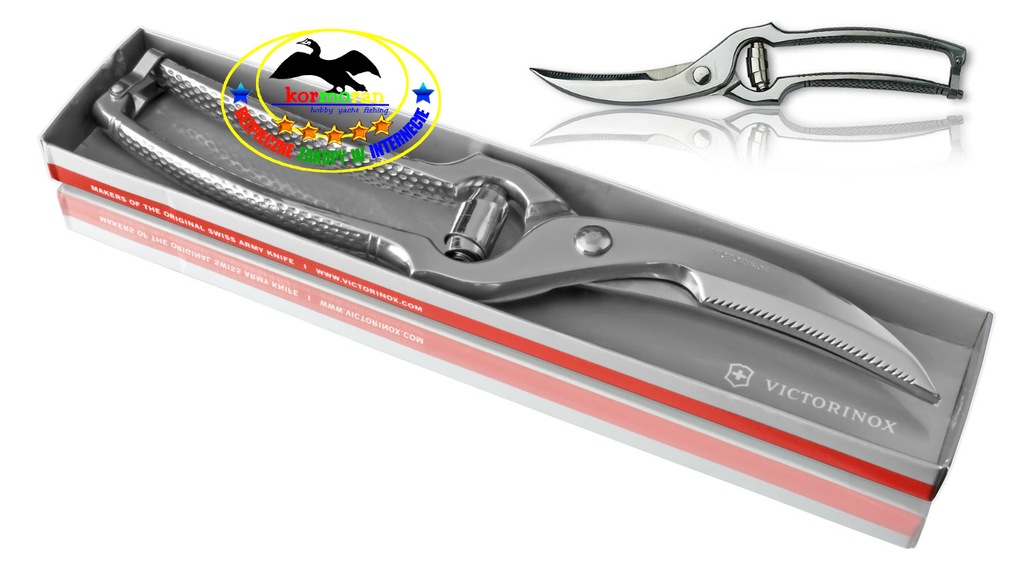 VICTORINOX 7.6345 pełnostalowe NOŻYCE DO DROBIU