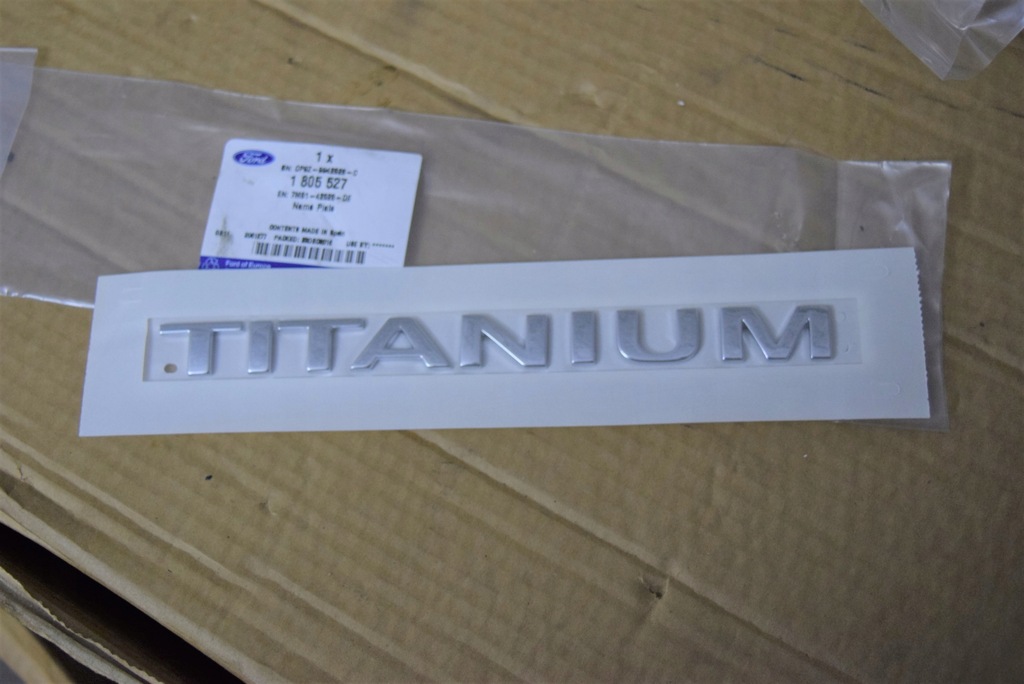EMBLEMAT ZNACZEK FORD MONDEO MK4 S MAX TITANIUM - 11764992998 ...