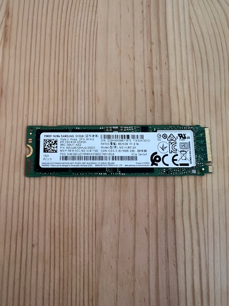 Dysk SSD Samsung PM981 512GB M.2 PCIe