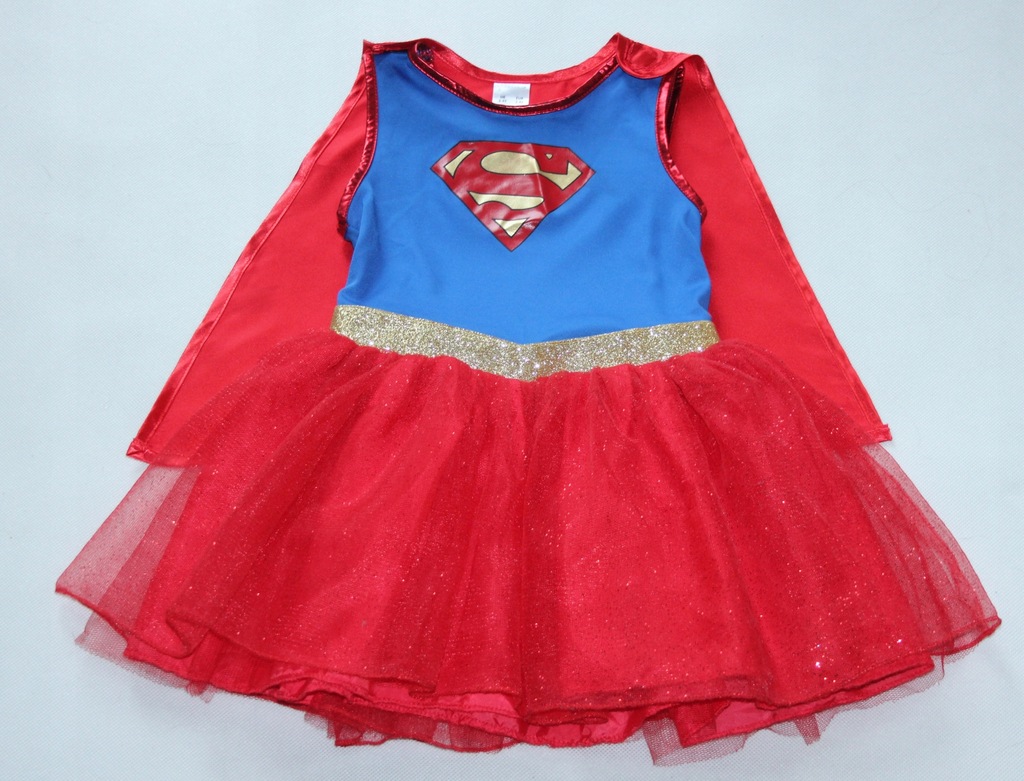 Przebranie strój F&F Supergirl Superman 3-4l