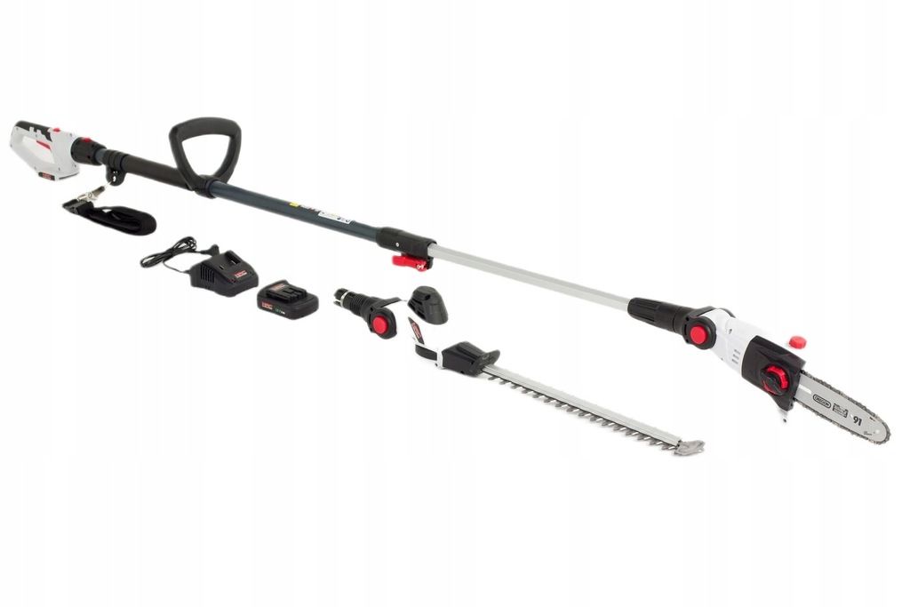 PIŁA Łańcuchowa do gałęzi NOŻYCE do żywopłotu AKU NAC 18 V 3 m Bateria 2 Ah