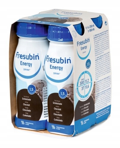 4+1 GRATIS Fresubin Energy Drink, smak czekoladowy, 200 ml x 4