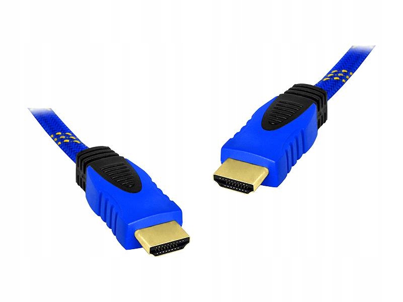 KABEL HDMI-HDMI 10M NIEBIESKI V1.4. LXHD83