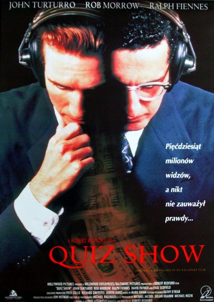 Quiz Show - Ralph Fiennes- plakat 1994