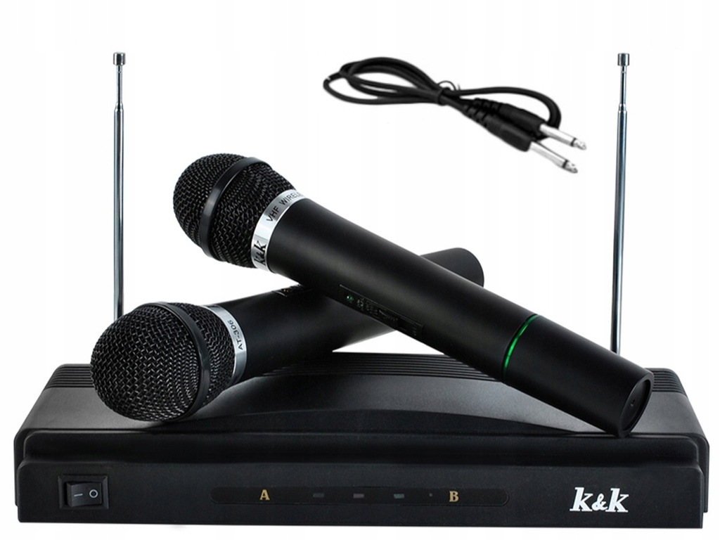 ZESTAW KARAOKE STACJA + 2 MIKROFONY BEZPRZEWODOWE 11567044881
