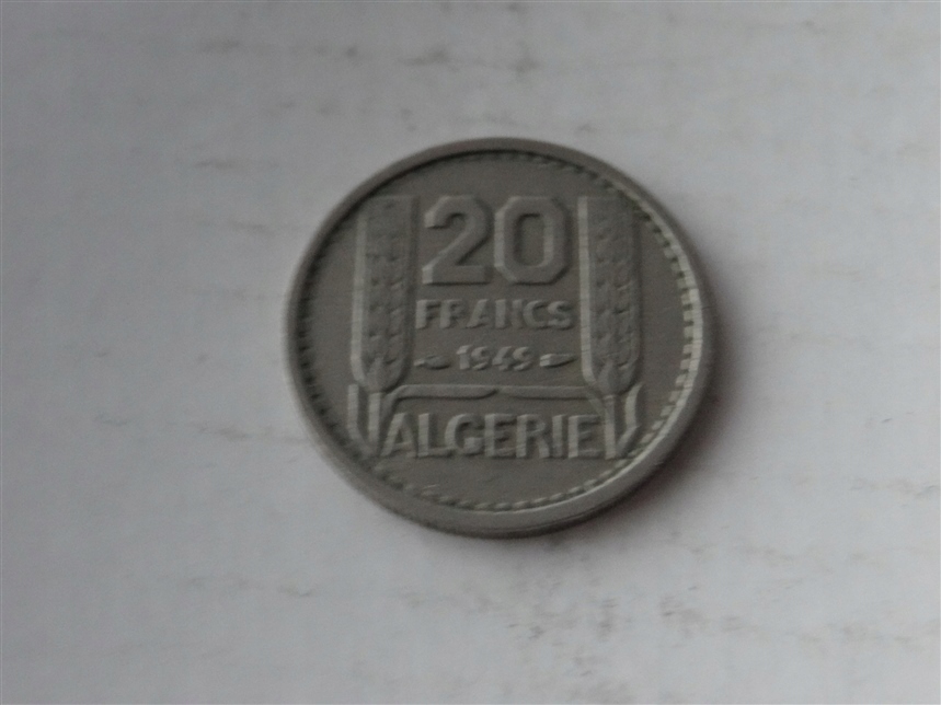 [4227] Algieria 20 francs 1949 r. st. 2-