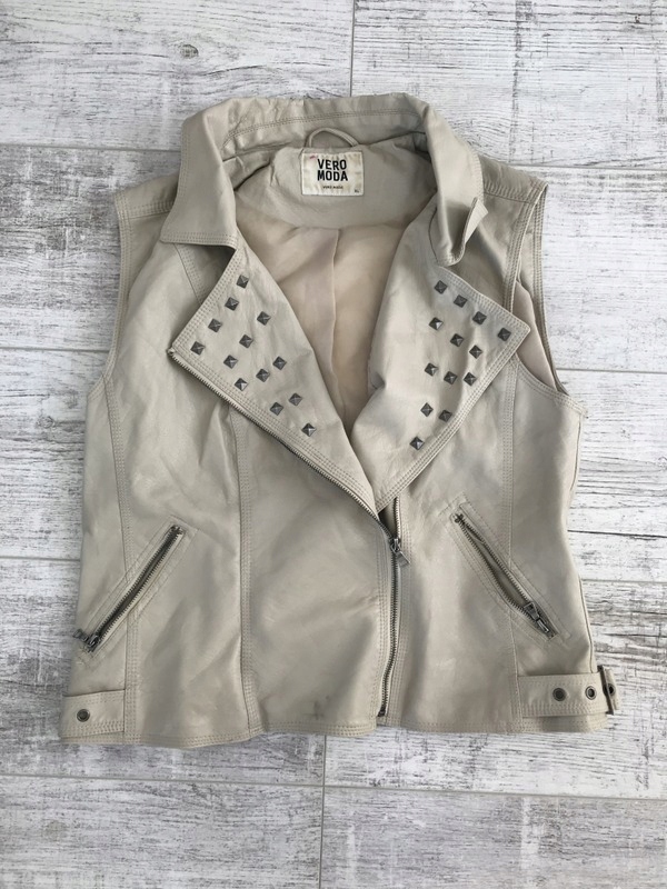 VERO MODA Kamizelka EKO SKÓRA BIKER glam XL 42.