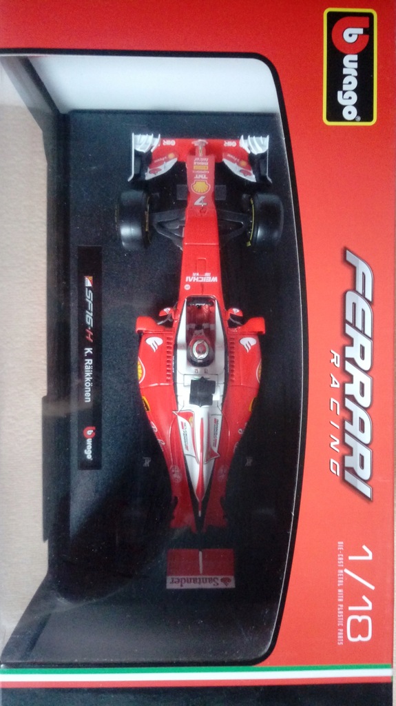 Model Samochodu Ferrari SF16-H K.Raikkonen ,1/18