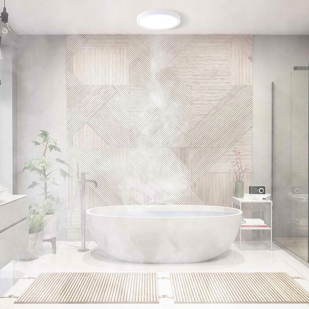 Lampa sufitowa LED Slim 17cm Biała 20W 6500K