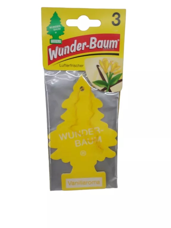 3 X WUNDER BAUM VANILLA CHOINKA ZAPACHOWA 3 SZT