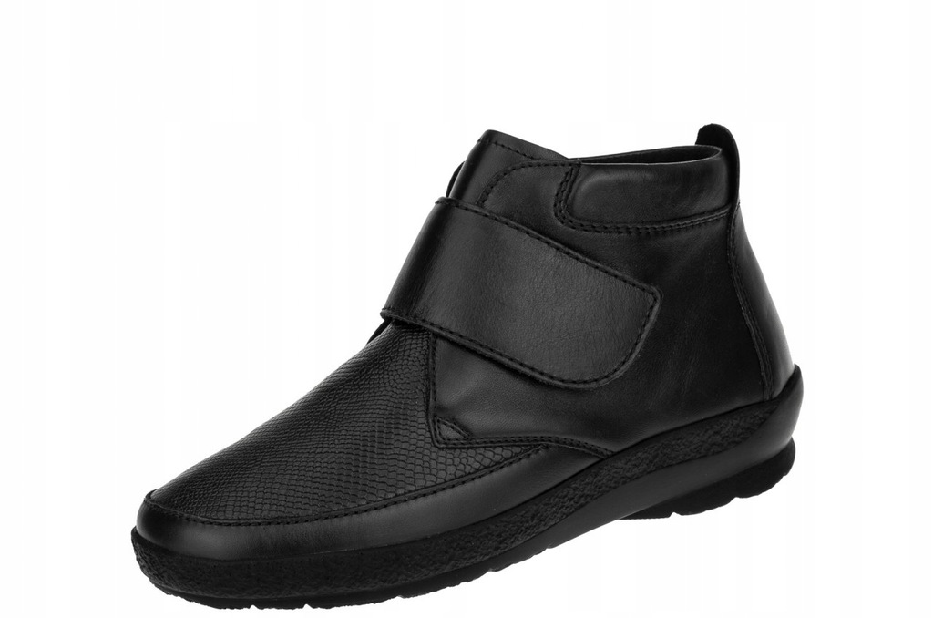 Berkemann czarne botki buty zimowe poszerzone r. 4