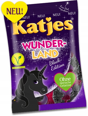 Katjes Wunder Land Black Edition żelki lukrecja200