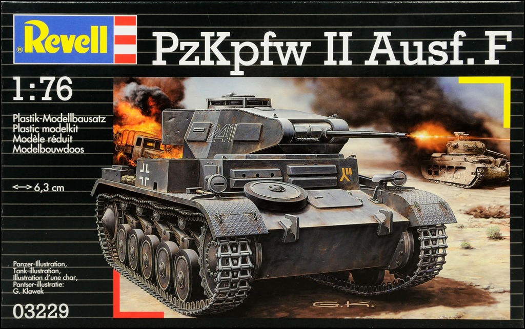 Купить Модель 1:76 Revell Tank PzKpfw II Ausf. Ф (03229): отзывы, фото, характеристики в интерне-магазине Aredi.ru