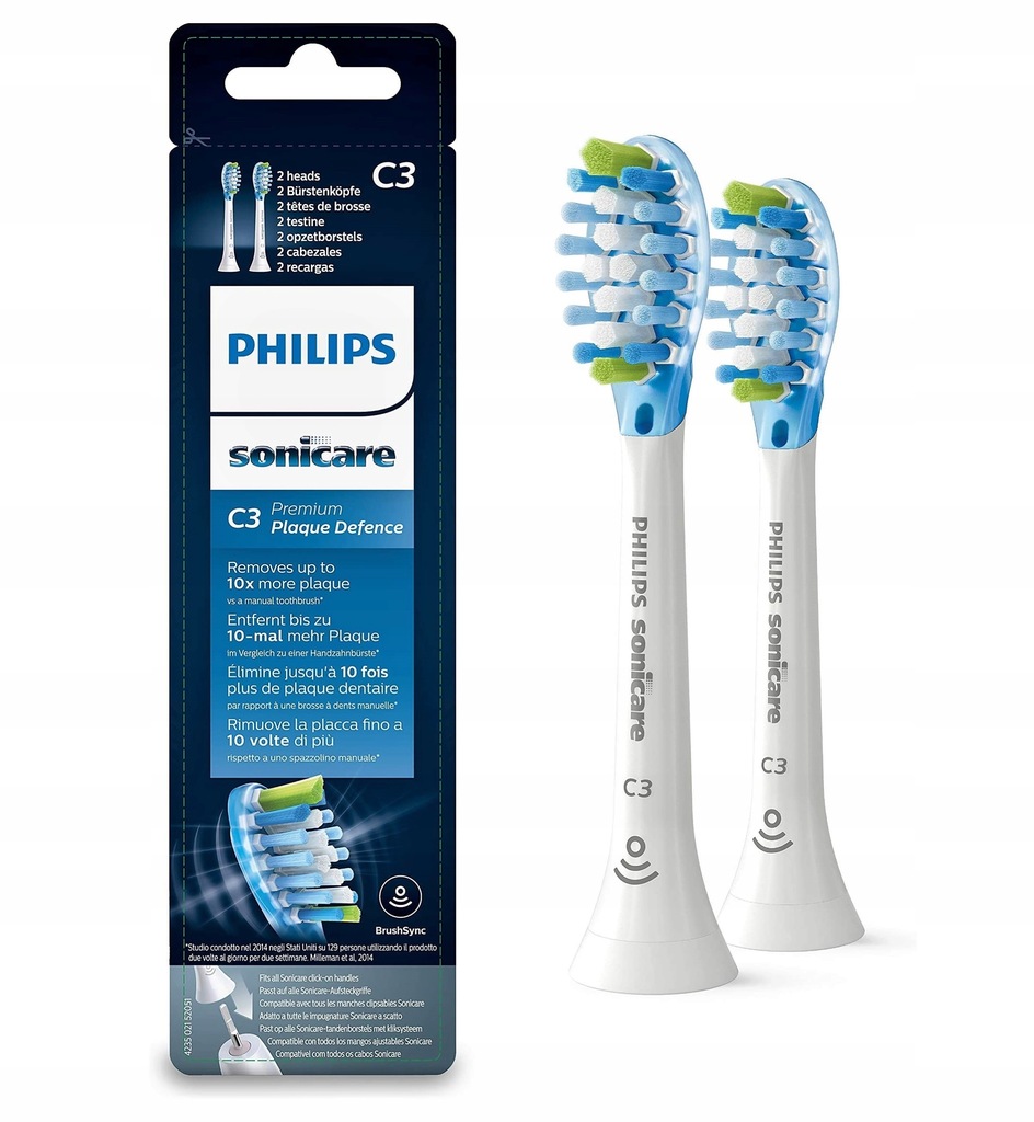 2 szt. Końcówka Philips Sonicare C3 HX9042/17