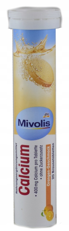 Tabletki musujące wapno calcium 20 szt. z Niemiec