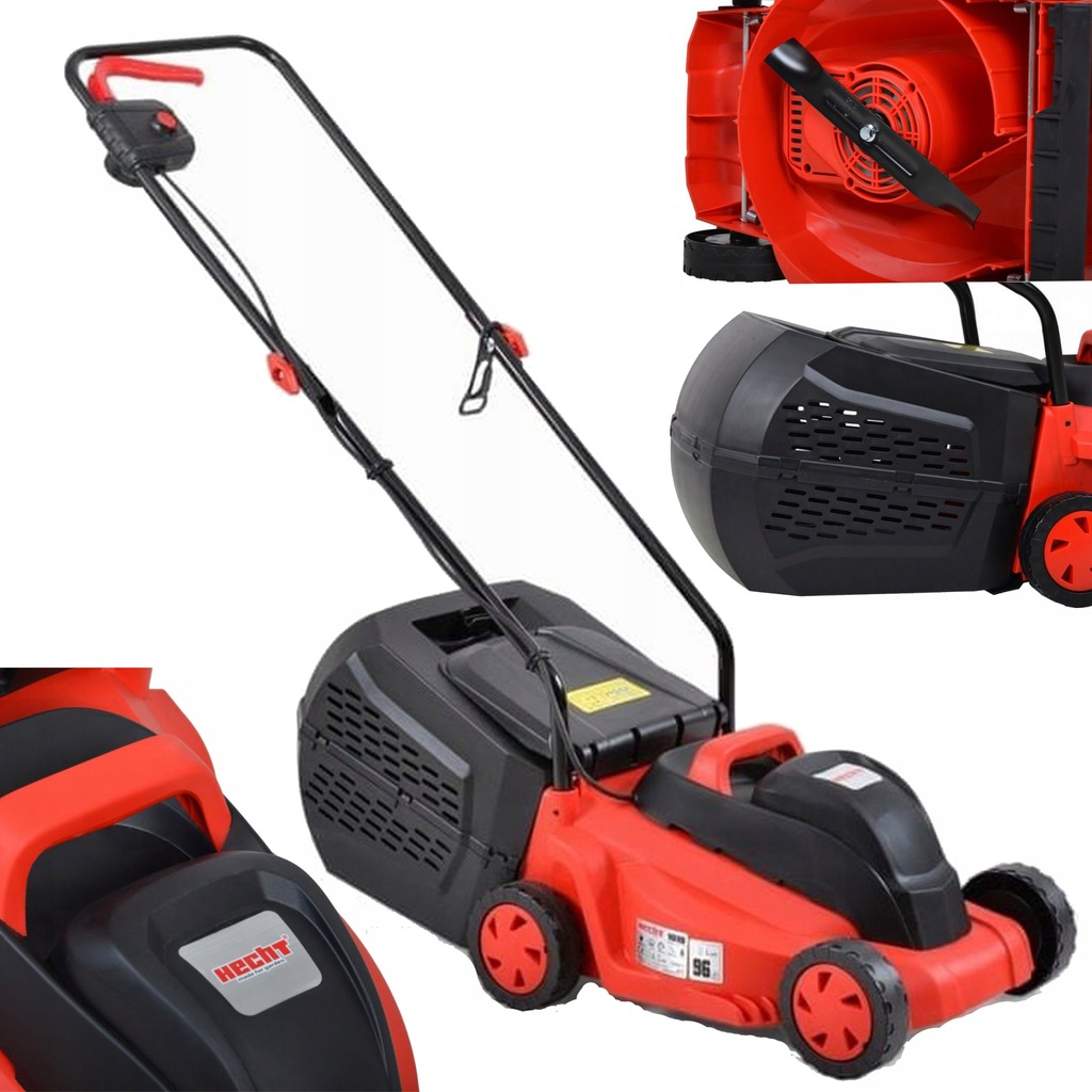 Kosiarka Elektryczna Do Trawy HECHT 1010 Moc 1000W Szerokość 32Cm Kosz 35L