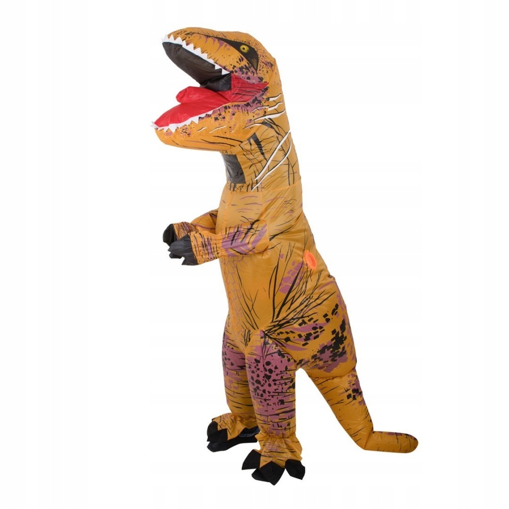 Kostium strój dmuchany dinozaur T-REX Gigant brązo