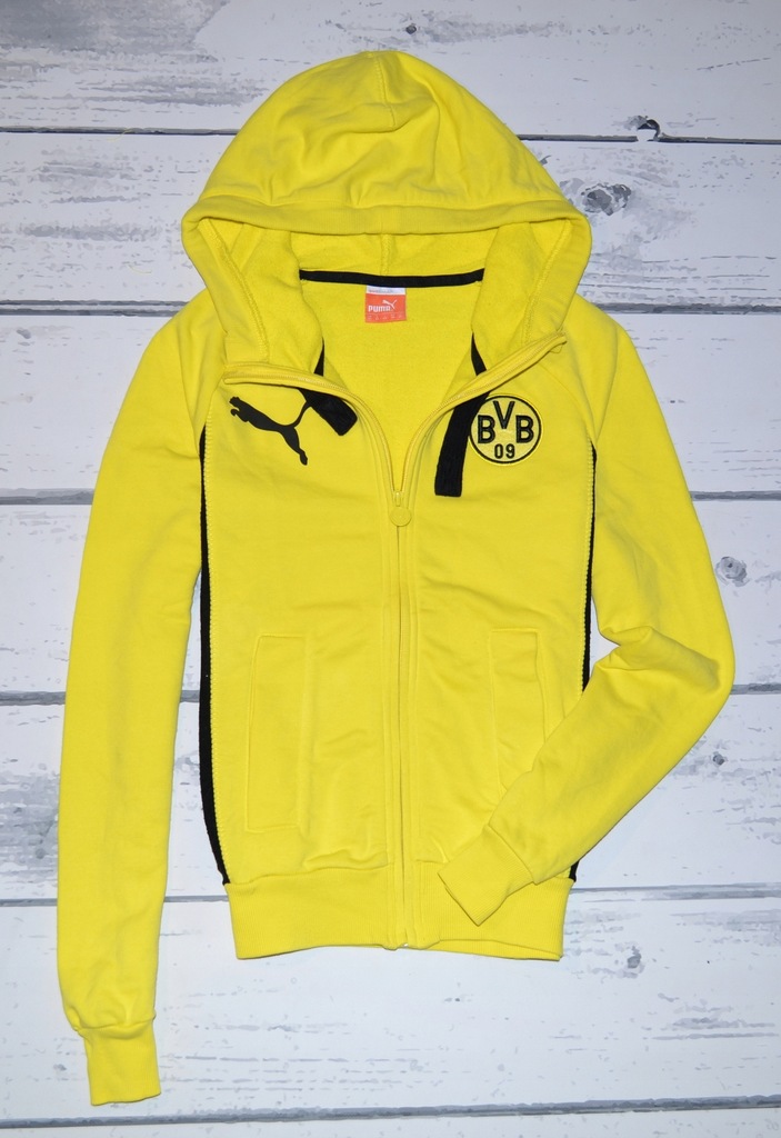 PUMA SPORT LIFESTYLE BLUZA HOODIE YELLOW MEN XS