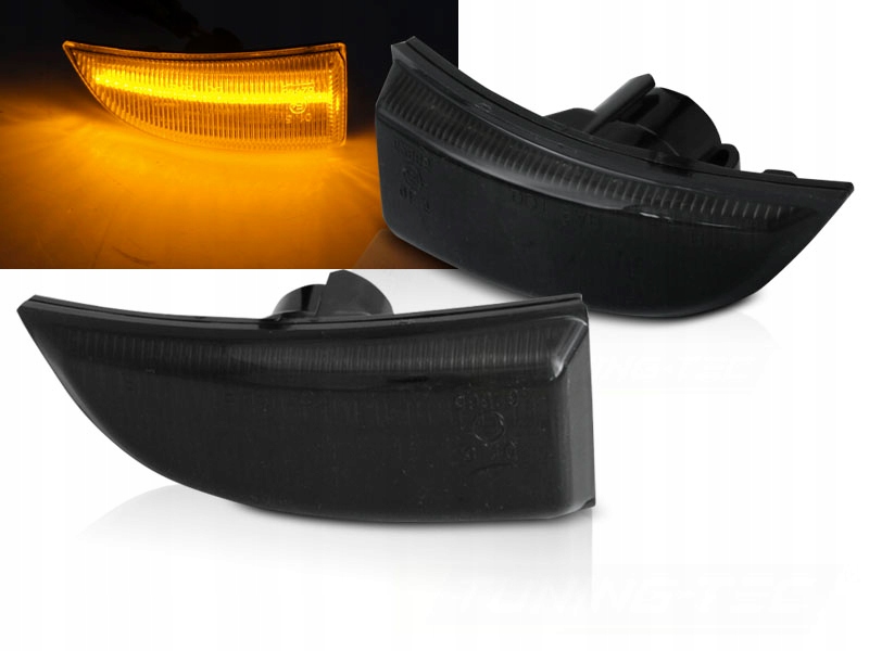 KIERUNKOWSKAZY DYNAMICZNE DO LUSTEREK SMOKE LED do RENAULT SCENIC MEGANE