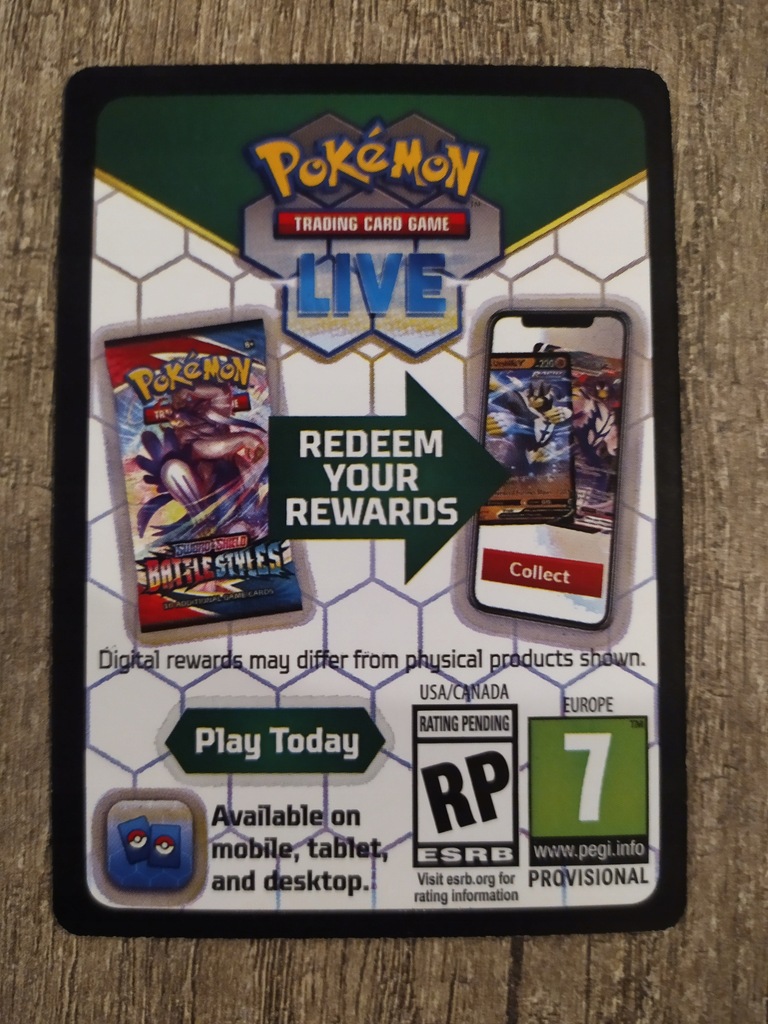Kod Pokemon go elite trainer box do gry TCG