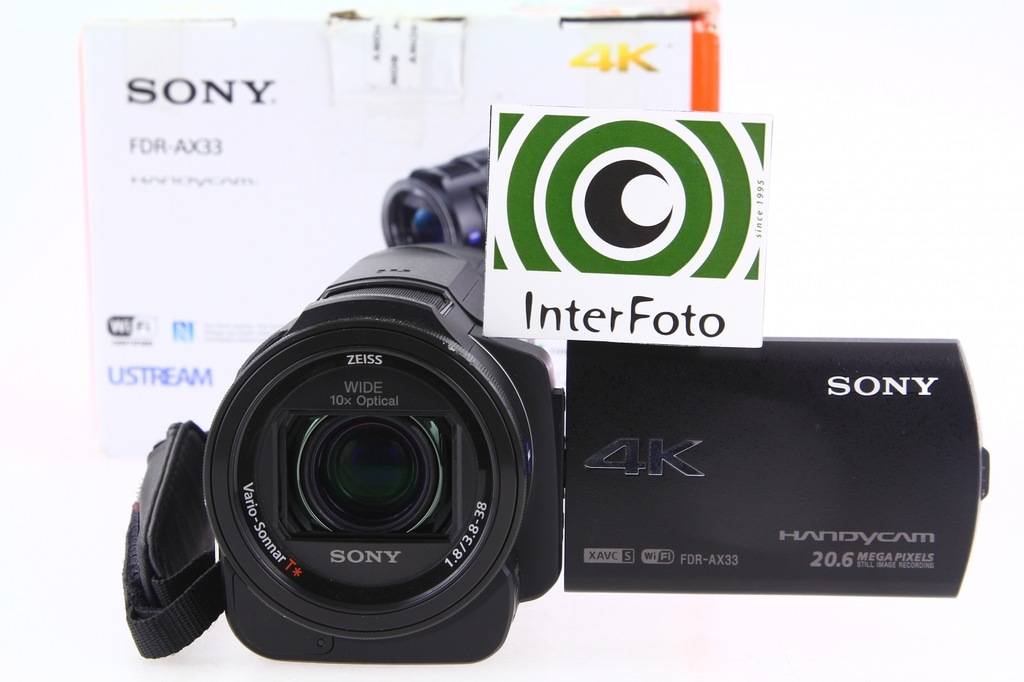 Sony FDR-AX33 kamera 4K InterFoto Wa-wa gwarancja