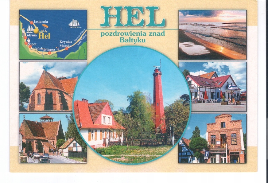 HEL - LATARNIA + DOM RYBAKA i MAPA + CENTRUM 2005
