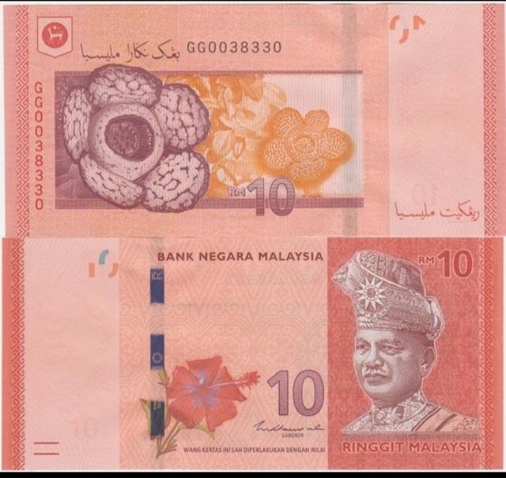 Malezja 10 ringgit UNC 2020