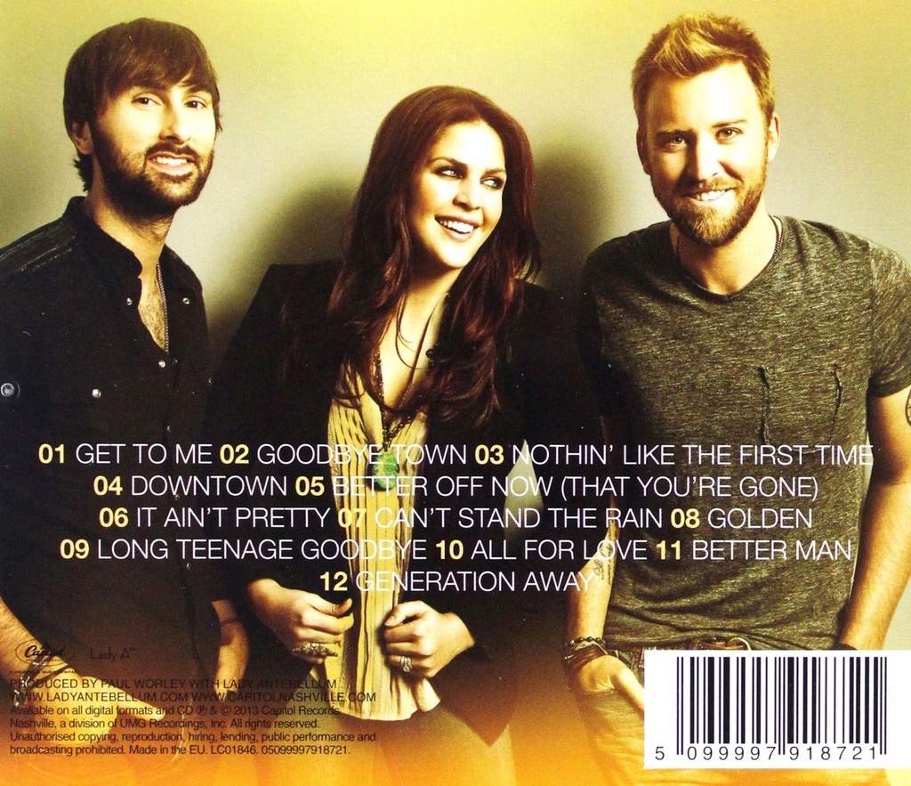 Купить LADY ANTEBELLUM: ЗОЛОТОЙ [CD]: отзывы, фото, характеристики в интерне-магазине Aredi.ru