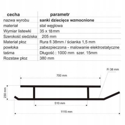 SANKI WZMOCNIONE Z MOC. OPARCIA - BUKOWE