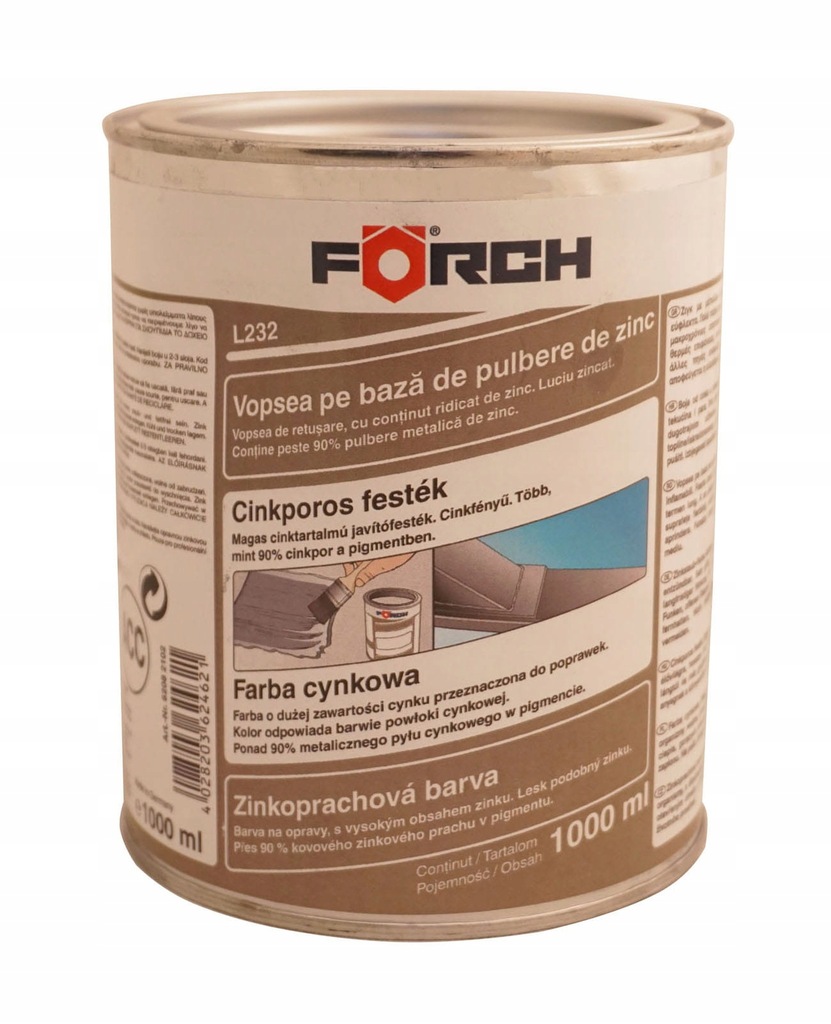 FORCH L232 Farba cynkowa 90% CYNKU