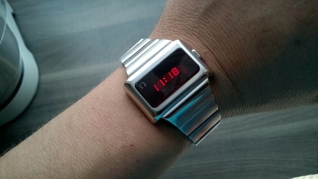omega led watch