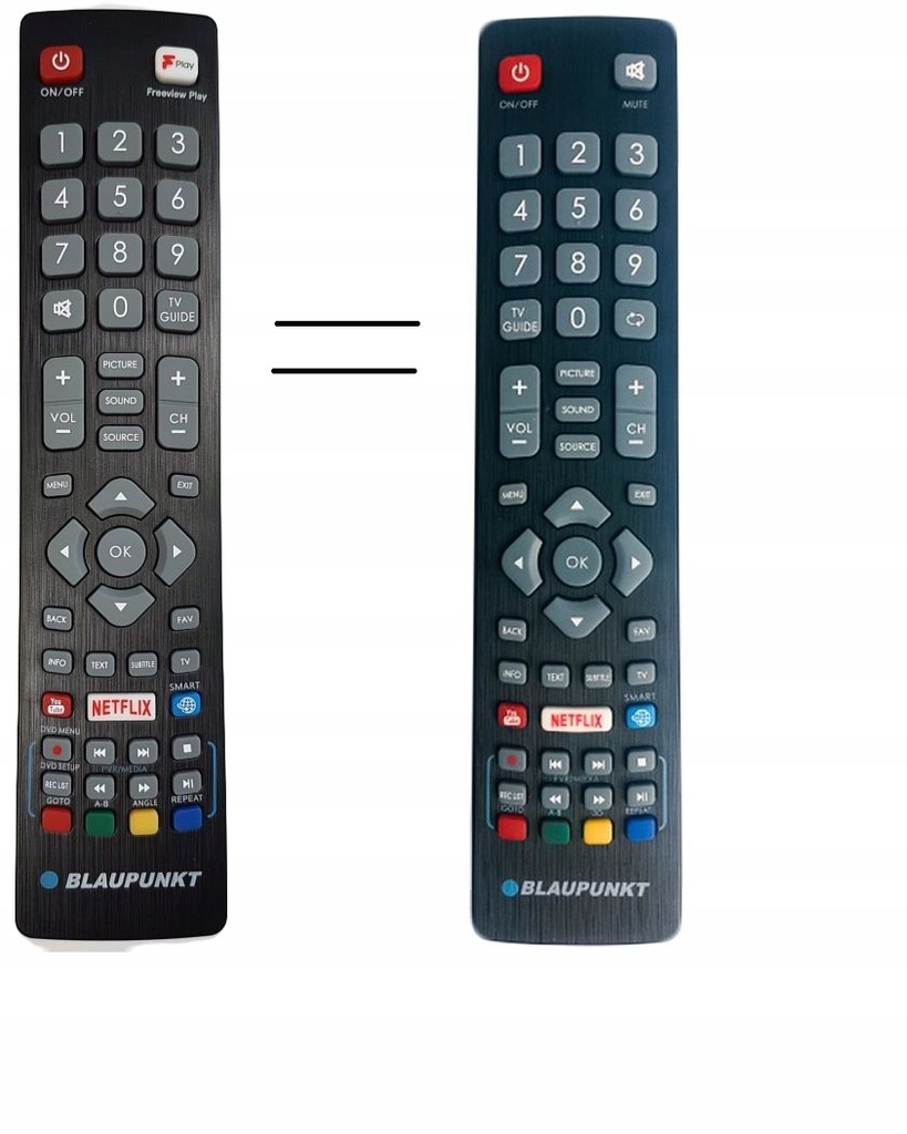 Oryginlany Pilot Blaupunkt BLF/RMC/0008 SMART Netflix UNIWERSALNY