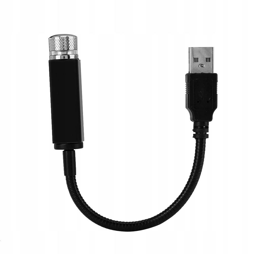 PROJEKTOR USB LED SAMOCHODOWY GWIAZDY CZERWONA