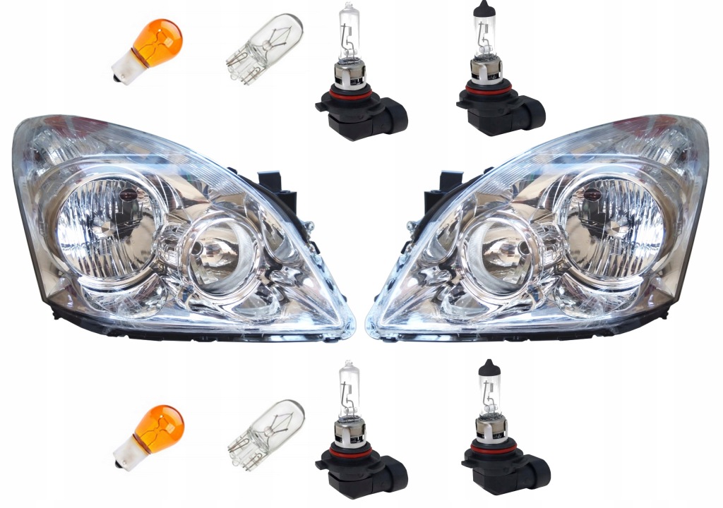 TOYOTA COROLLA VERSO REFLEKTORY ZESTAW + ŻARÓWKI - 8166473629 ...