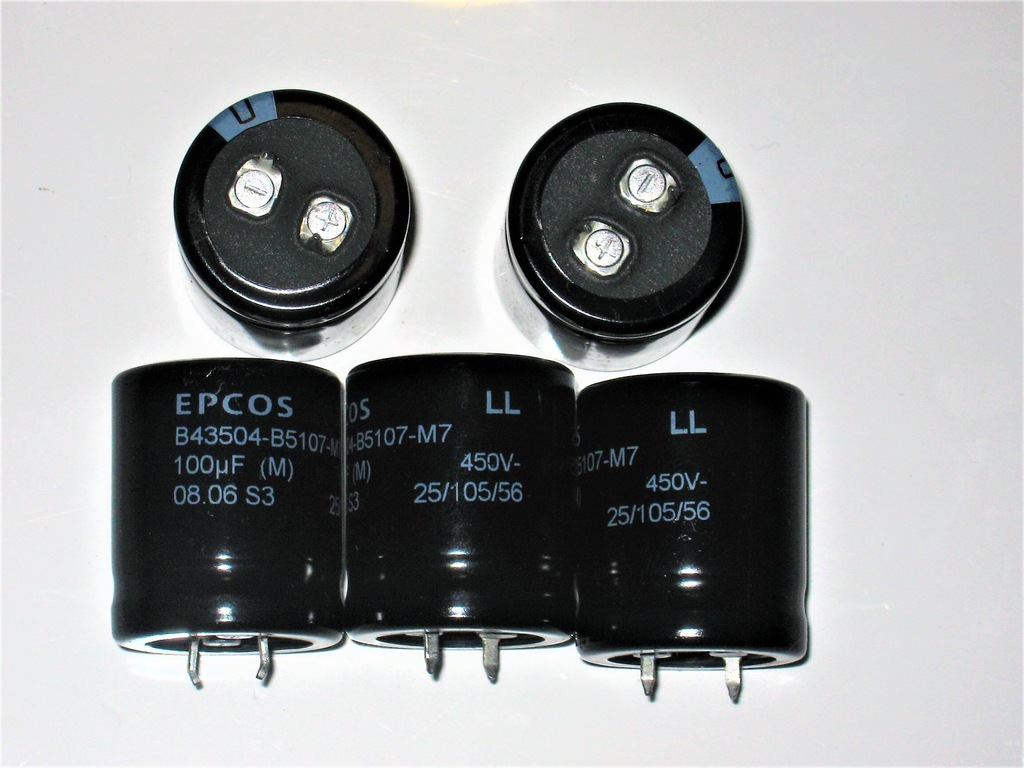 100uF 450V EPKOS 105C 25X30 SNAP 10 szt