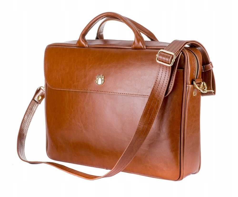 Skórzana torba na laptopa FL16 Sorrento brązowy vi