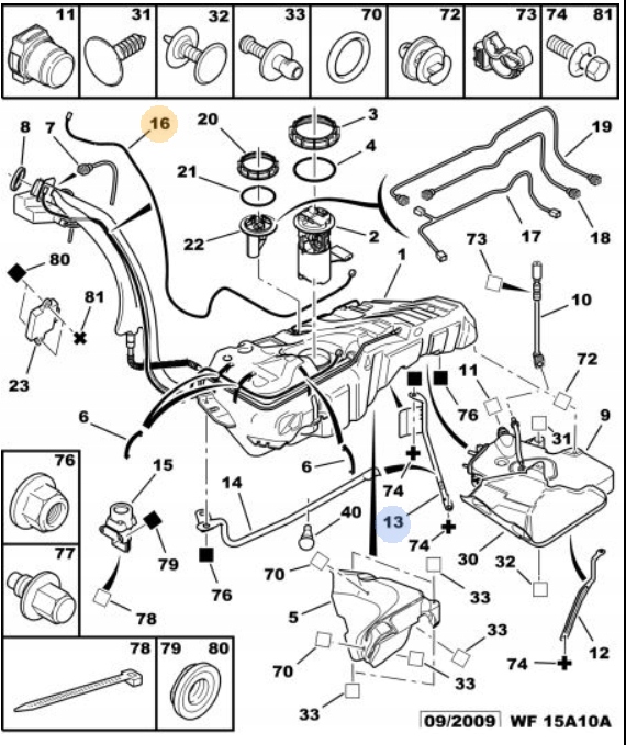 Czujnik Obecności Korka Fap Peugeot 607 Oe 1503P3 - 9983879073 - Oficjalne Archiwum Allegro