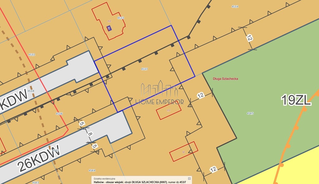 Działka, Długa Szlachecka, Halinów, Miński, 1200 m²