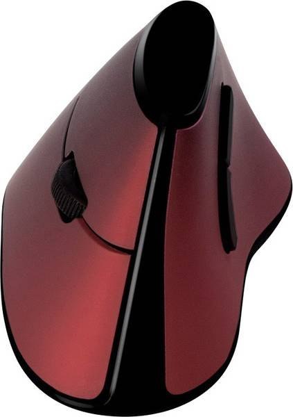 Logilink Ergonomiczna mysz pionowa ID0159 bezprzewodowa, czerwona
