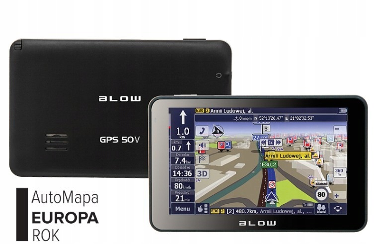 GPS50V BLOW z AutoMapą Europa