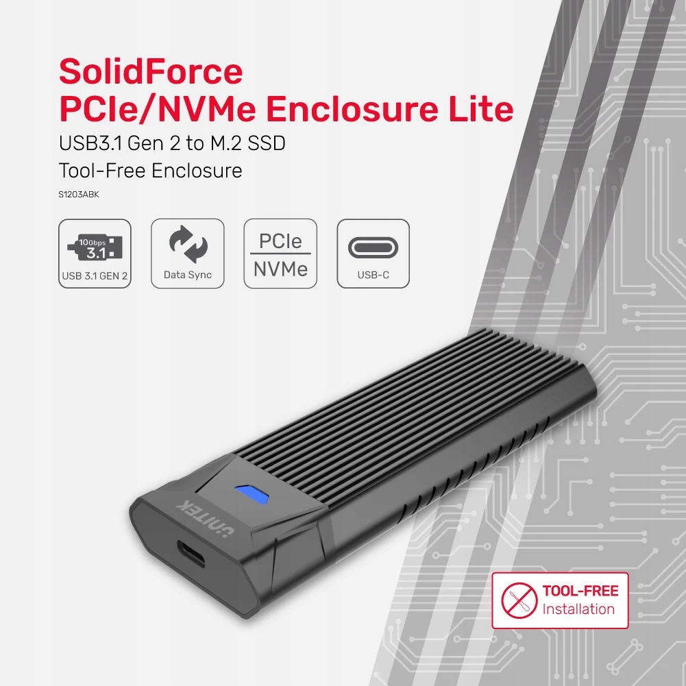 Купить Корпус SSD Диск NVME PCIE M.2 USB 3.1 Gen2 Type-C: отзывы, фото, характеристики в интерне-магазине Aredi.ru