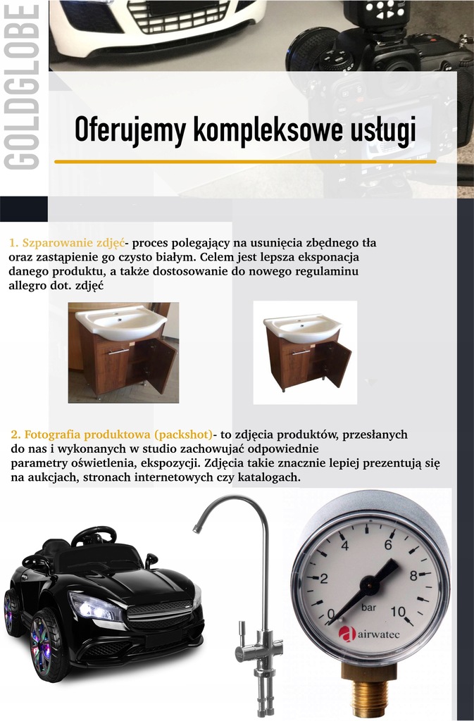 Zdjęcia produktowe fotografia szparowanie zdjęć