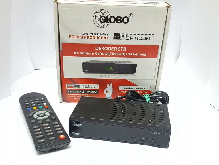 DEKODER DVBT GLOBO OPTICUM STB HD N3 PILOT PUDEŁK